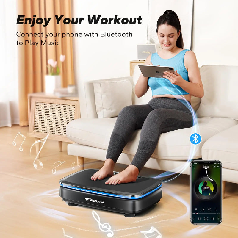 MERACH Vibration Plate – Whole Body Workout & Lymphatic Drainage