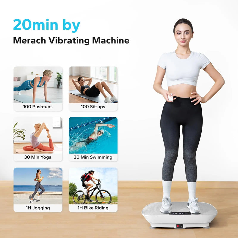 MERACH Vibration Plate – Whole Body Workout Fitness Machine