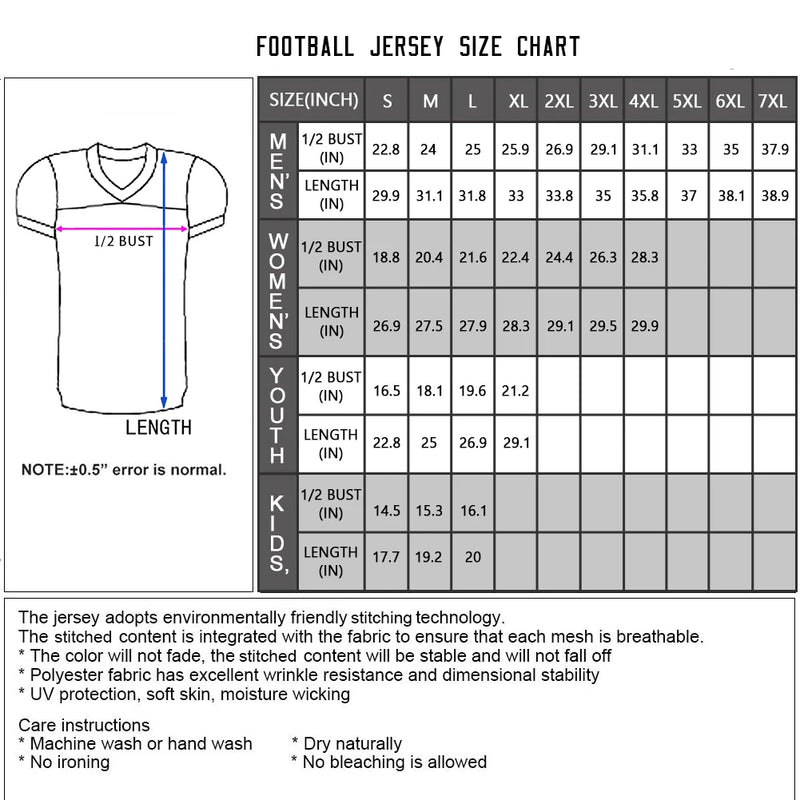 Custom Navy Football Jersey – Personalized Team Uniform Gift