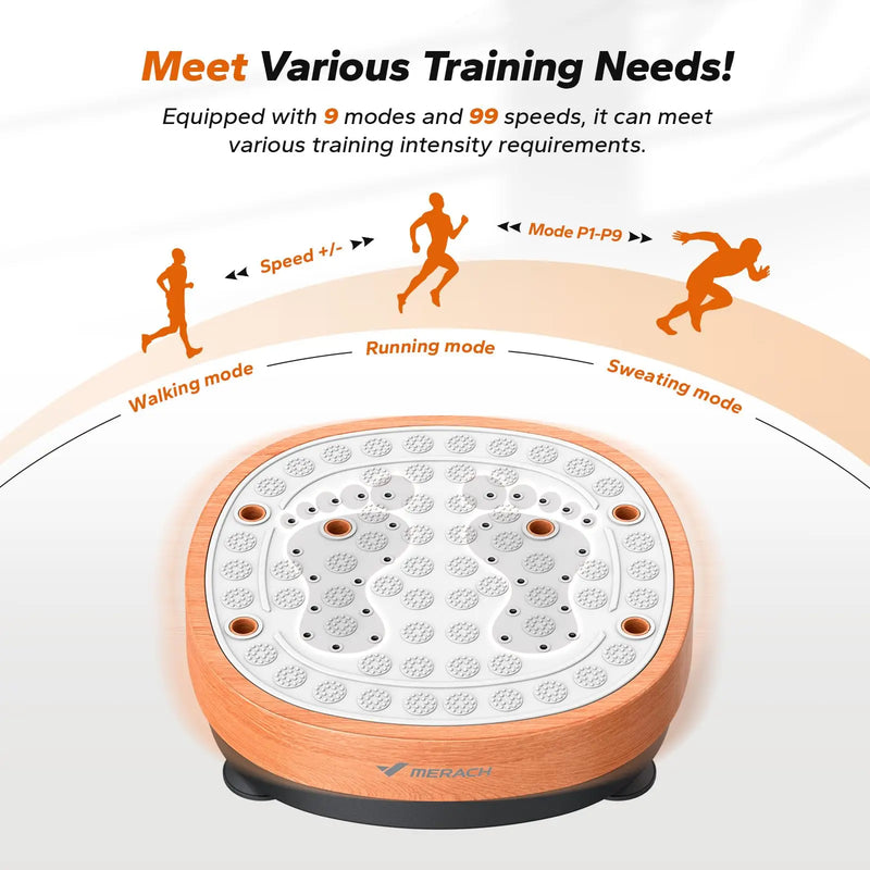 MERACH Vibration Plate – Whole Body Vibration, Weight Loss & Massage