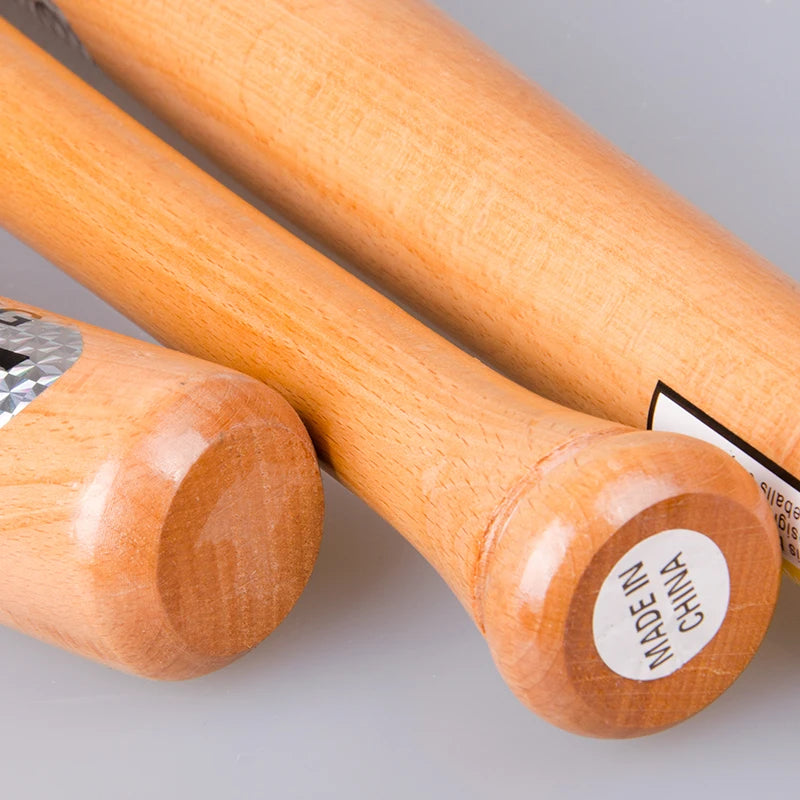 Solid Wood Baseball Bat 53–83cm – Pro Stick for Sport & Defense