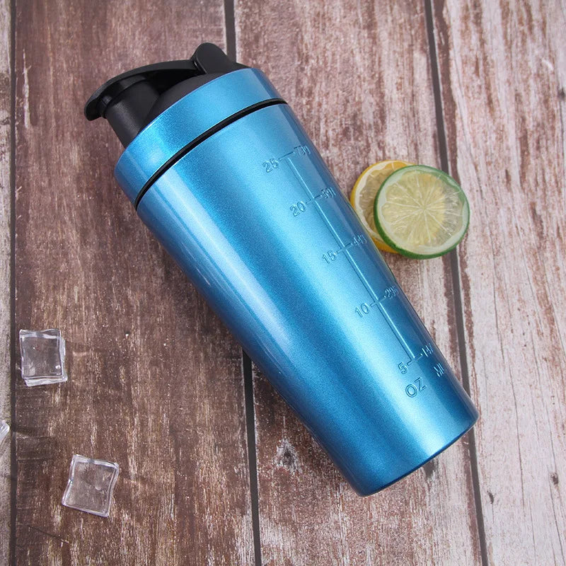 740ml Stainless Steel Protein Shaker Bottle – BPA-Free Gym Use