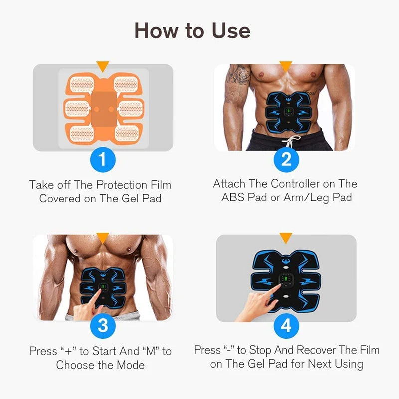 Abdominal Muscle Stimulator – EMS ABS Trainer & Toner