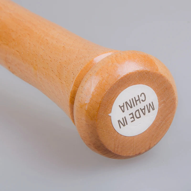 Solid Wood Baseball Bat 53–83cm – Pro Stick for Sport & Defense