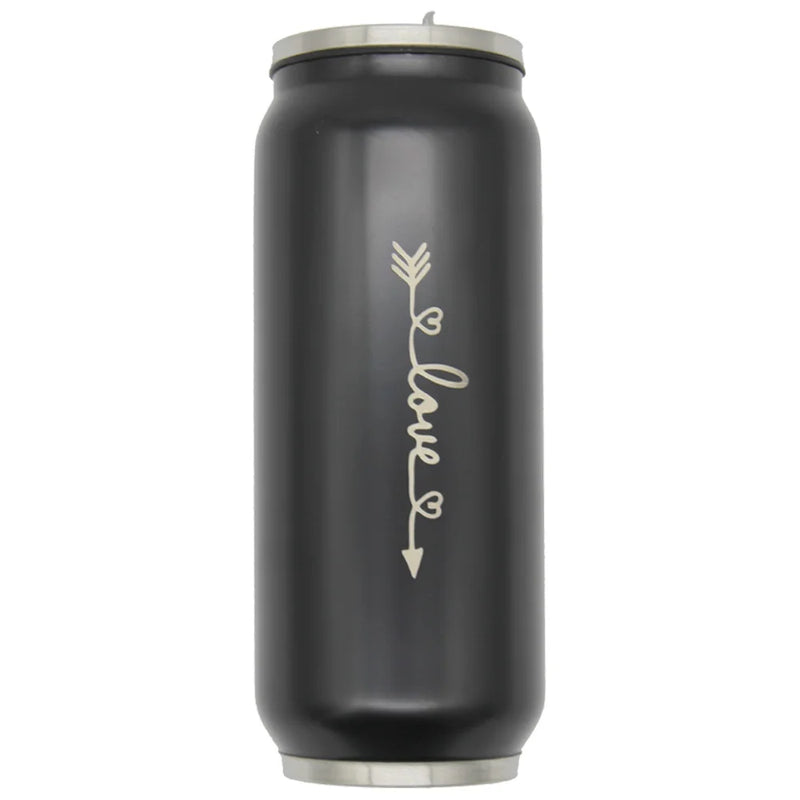 Stainless Steel Thermos Can with Straw – 300/500ml Insulated
