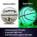 Glow-in-the-Dark Basketball – PU Soft Leather, Anti-Skid, Sizes 5-7