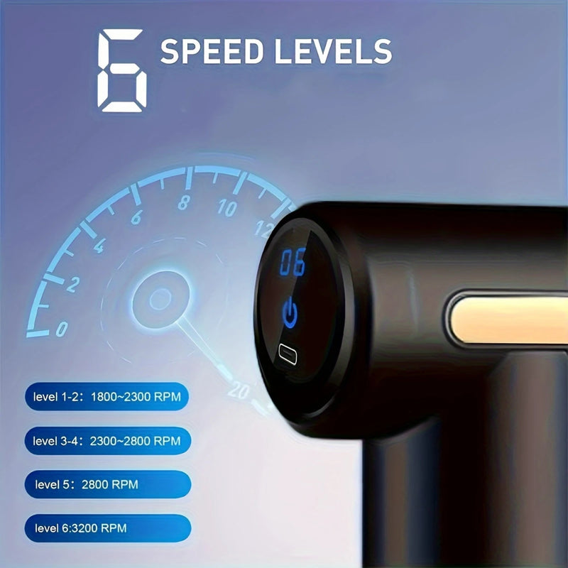 Ultra-Compact Muscle Massage Gun for Deep Tissue Relief