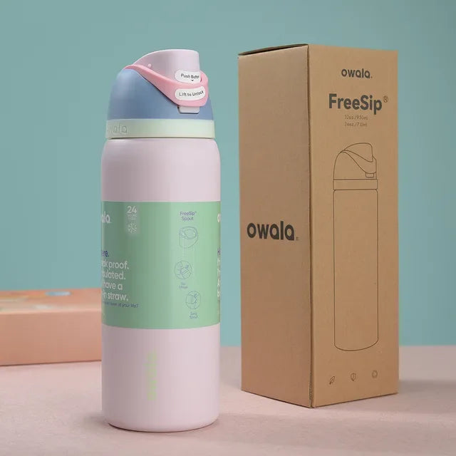 2024 Owala Insulated Stainless Steel Water Bottle with Straw