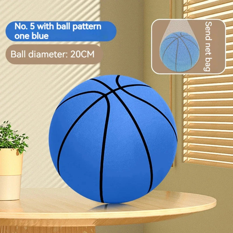 Silent Bouncing Basketball – Soft Foam, Indoor Sports Toy