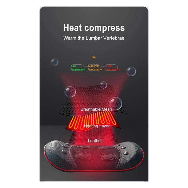Electric Waist Massager – Inflatable Lumbar Traction & Vibration