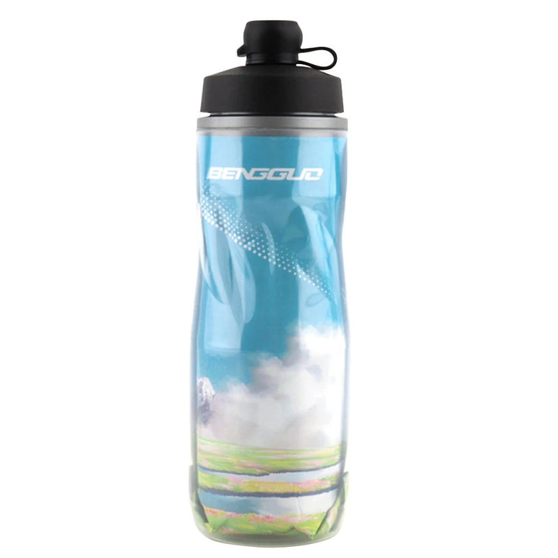 610ml Insulated Leak-Proof Bike Water Bottle for Outdoor Fitness