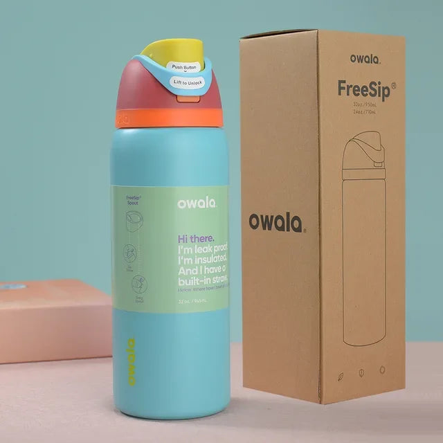 2024 Owala Insulated Stainless Steel Water Bottle with Straw
