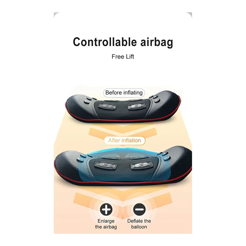 Electric Waist Massager – Inflatable Lumbar Traction & Vibration