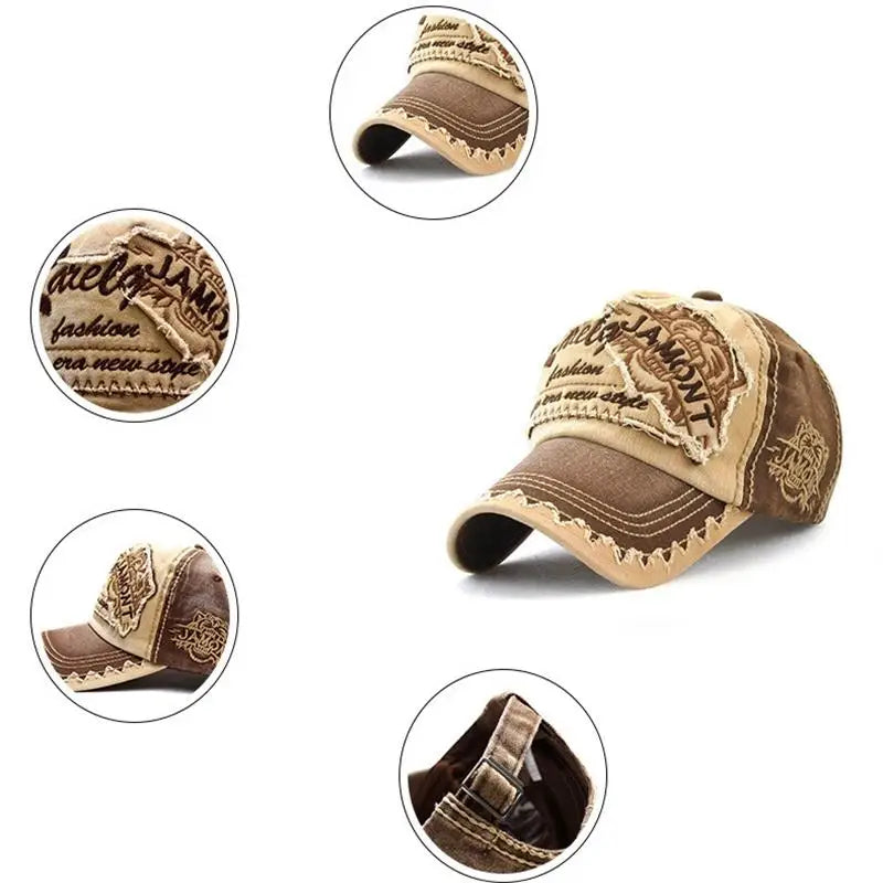 Cotton Baseball Cap for Men & Women, Snapback Leisure Hat