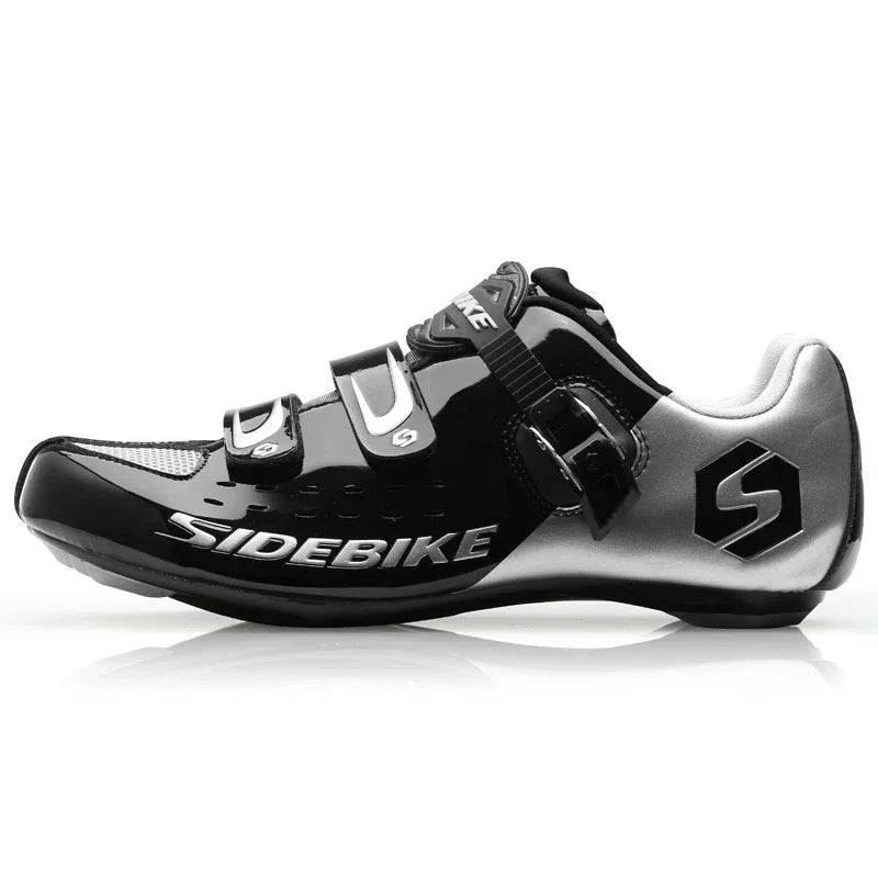 Sidebike Men's Road Cycling Shoes – Ultralight Racing Black
