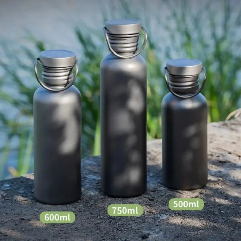 Titanium Water Bottle – Outdoor, Camping, Sports & Hiking