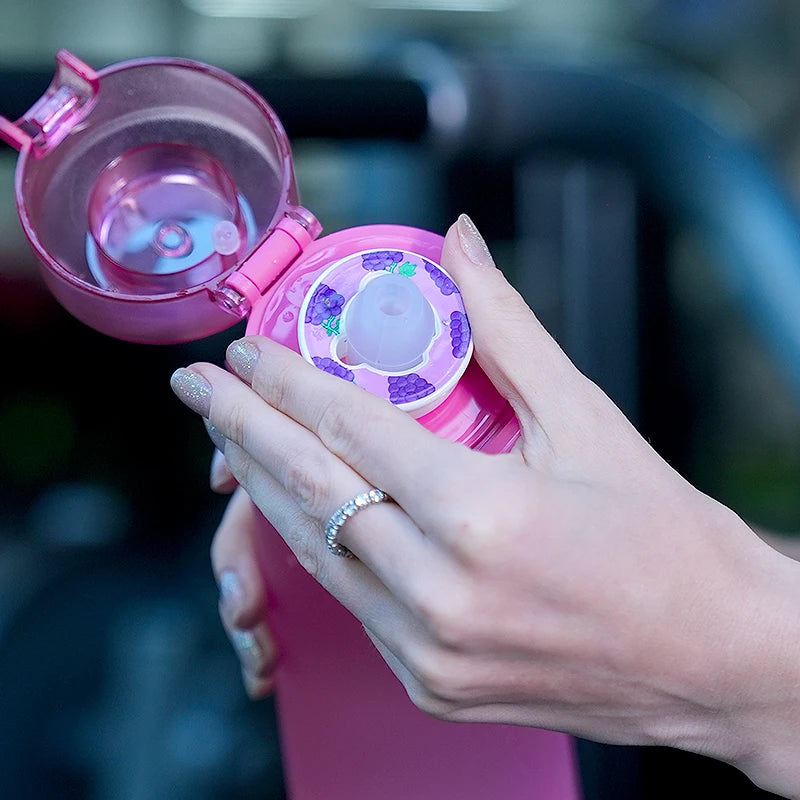 1pc Air Water Bottle with Straw & Flavor Pods – Leak Proof