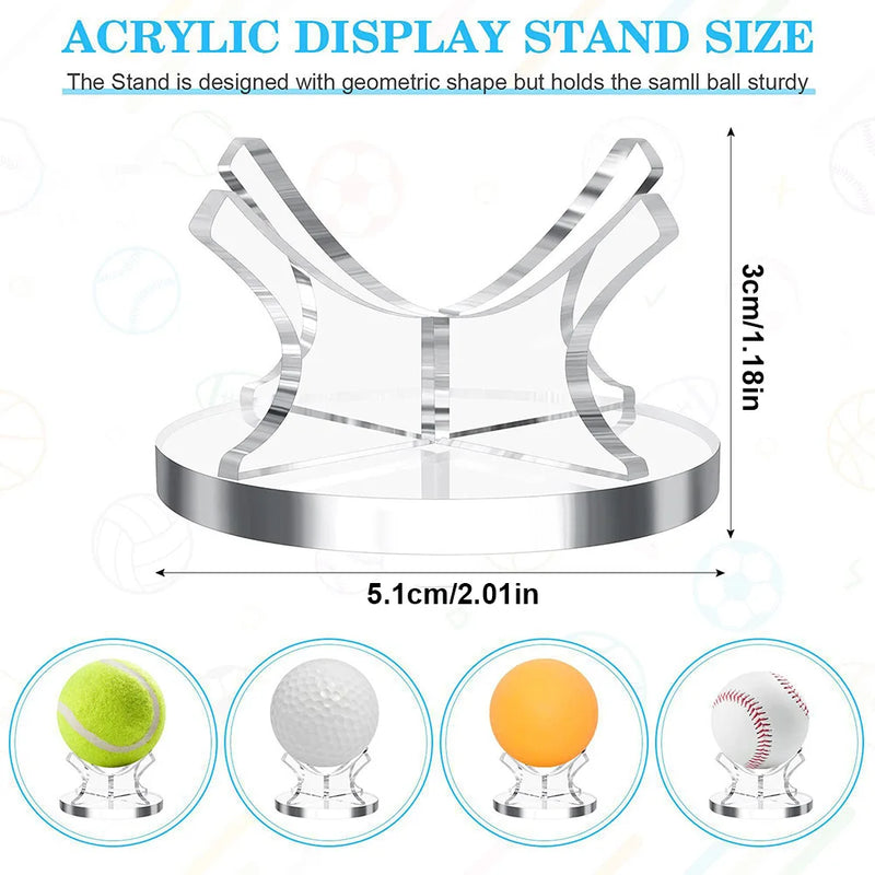 Acrylic Ball Display Stand for Baseball, Golf, Softball, Tennis