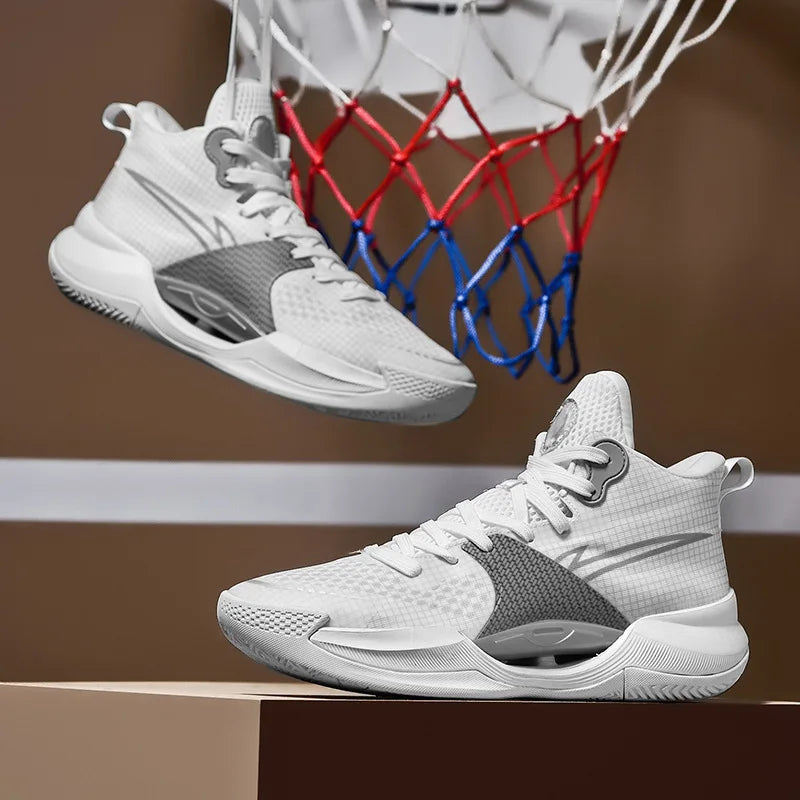 Luminous High-Top Basketball Shoes for Men & Women – Fashion Sneakers