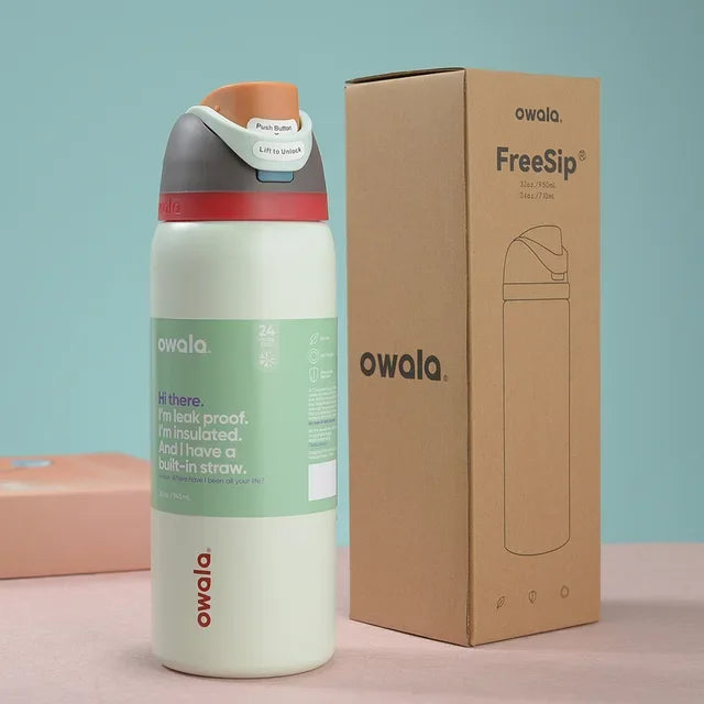 2024 Owala Insulated Stainless Steel Water Bottle with Straw