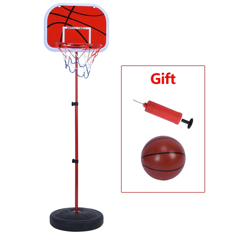 Adjustable Basketball Hoop System with Stand, Backboard & Net