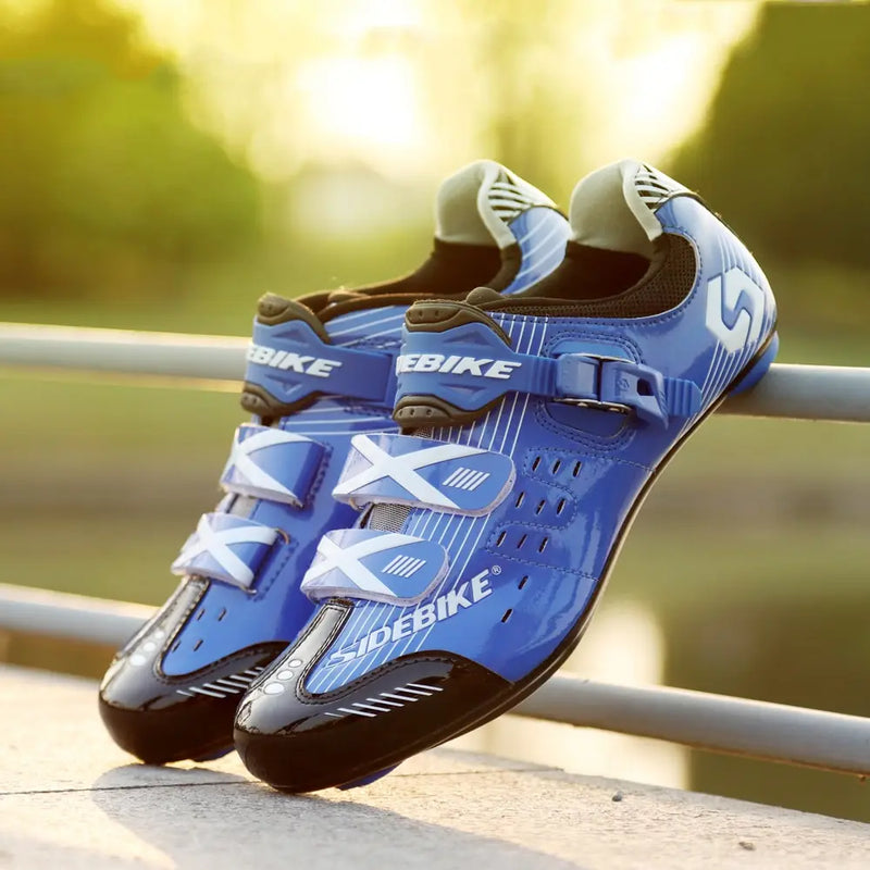 Sidebike Men's Road Cycling Shoes – Self-Locking Racing Sneakers