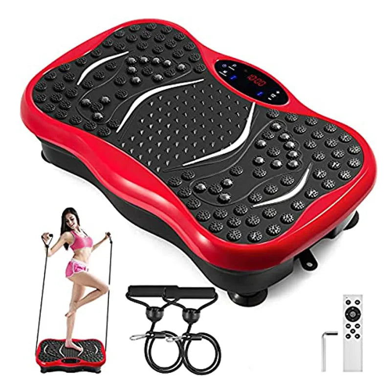 Vibration Platform Plate – Whole Body Massager with Bands & Remote