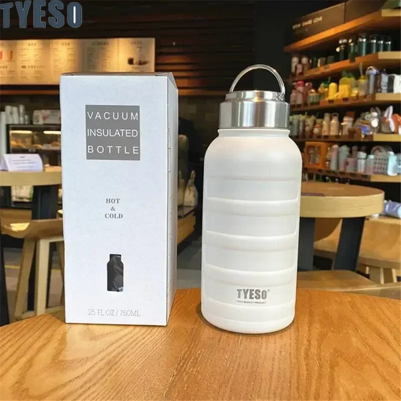 Tyeso Double Wall Stainless Steel Thermos – Large Capacity