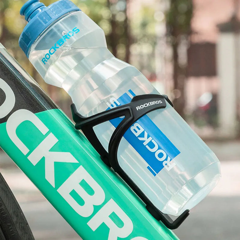 ROCKBROS Plastic Bicycle Water Bottle with Bracket for Cycling