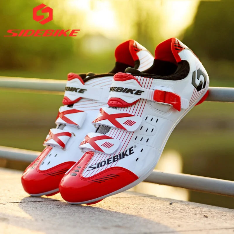 Sidebike Men's Road Cycling Shoes – Self-Locking Racing Sneakers