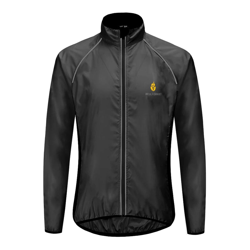 WOSAWE Men's Waterproof Windproof Reflective Cycling Jacket