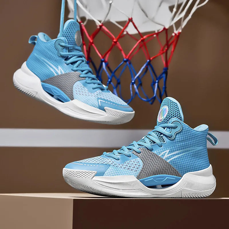 Luminous High-Top Basketball Shoes for Men & Women – Fashion Sneakers