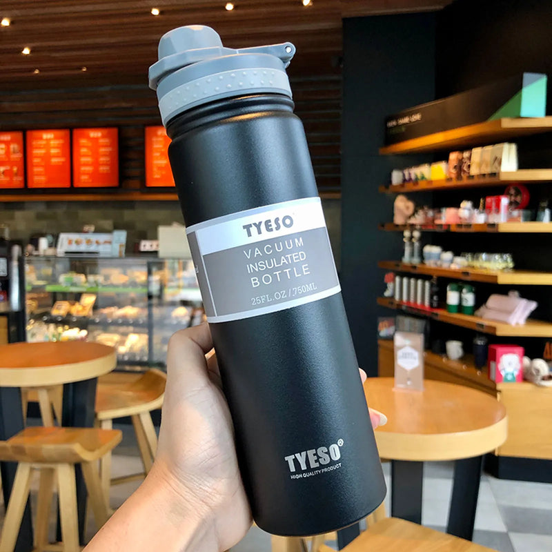 750ML Tyeso Stainless Steel Thermos Bottle – Insulated Travel Mug