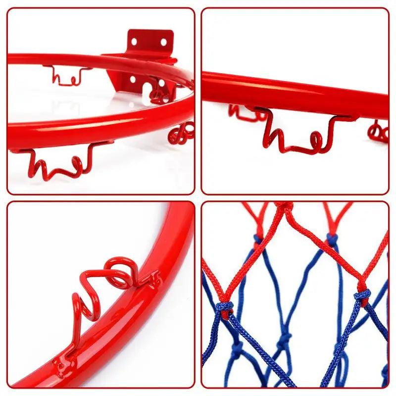 32cm Steel Basketball Hoop Rim with Net for Indoor & Outdoor