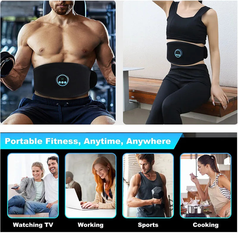 Vibration Abdominal Muscle Stimulator – EMS Abs Trainer Belt
