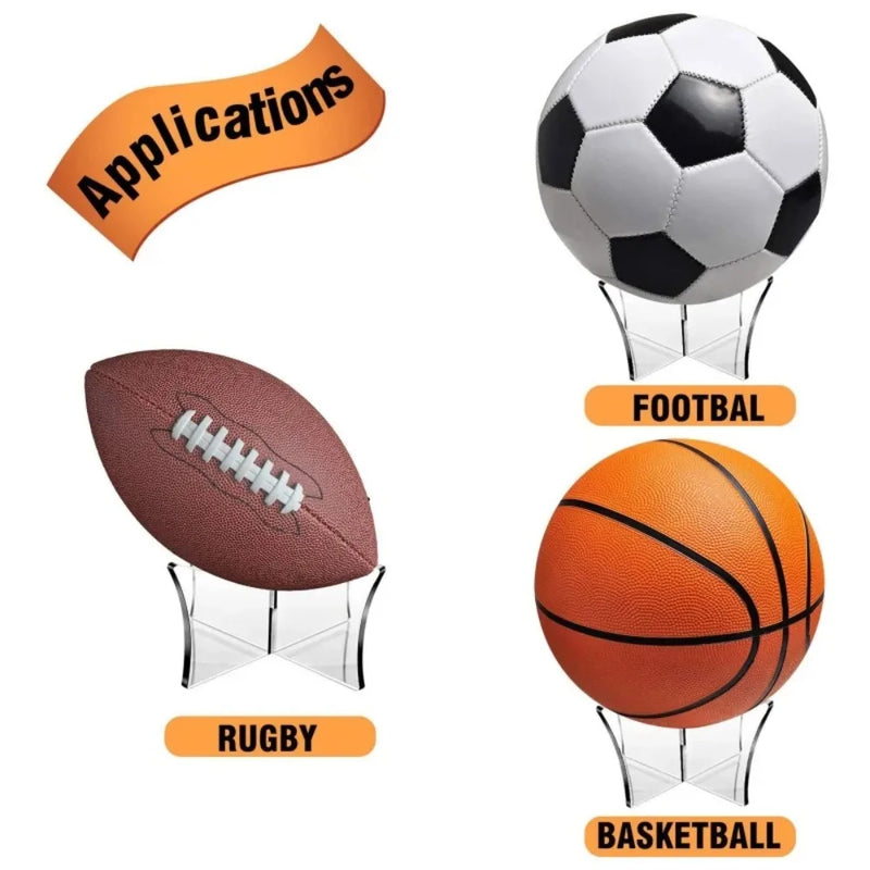Acrylic Multi-Function Basketball Display Stand & Ball Holder