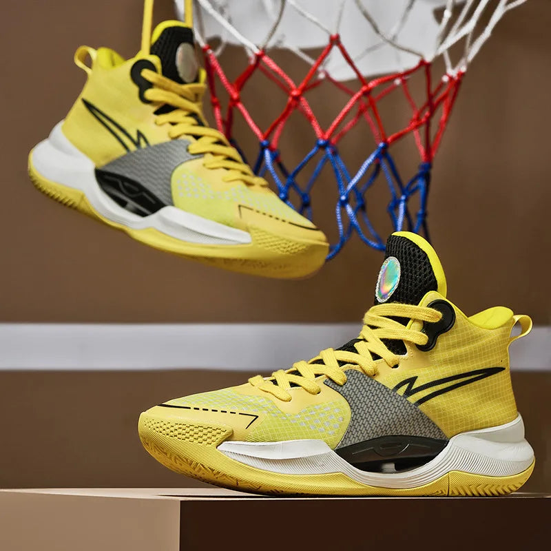Luminous High-Top Basketball Shoes for Men & Women – Fashion Sneakers