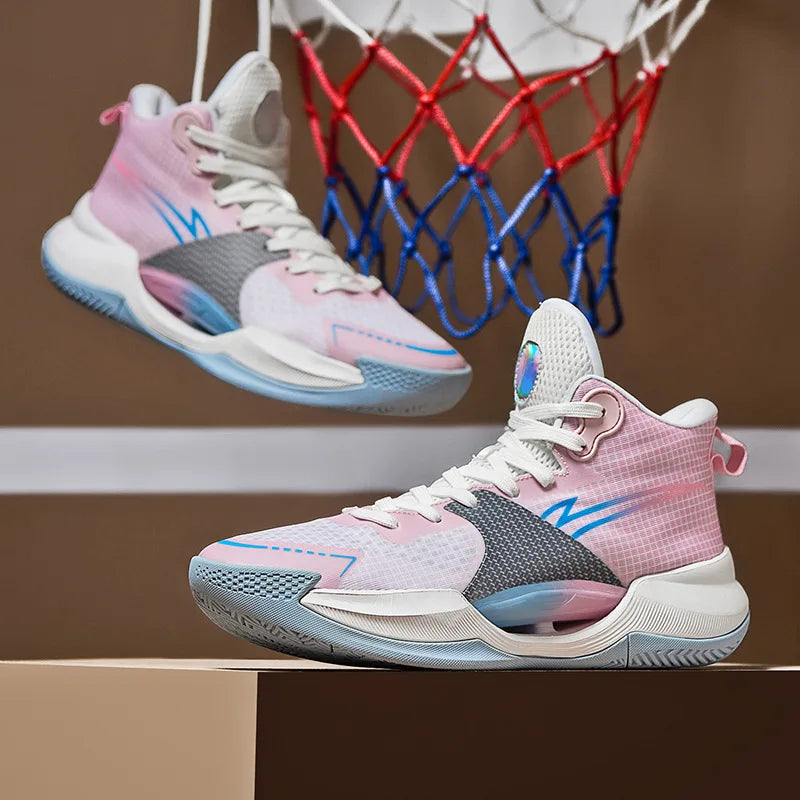 Luminous High-Top Basketball Shoes for Men & Women – Fashion Sneakers