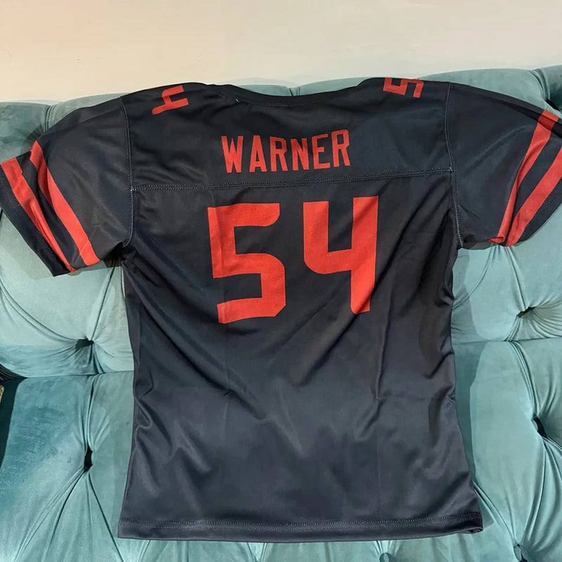 Custom Black Red Football Jersey – Personalized for All Ages