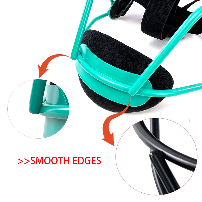 Softball Face Guard with Chin Pad and Visor for Women & Girls