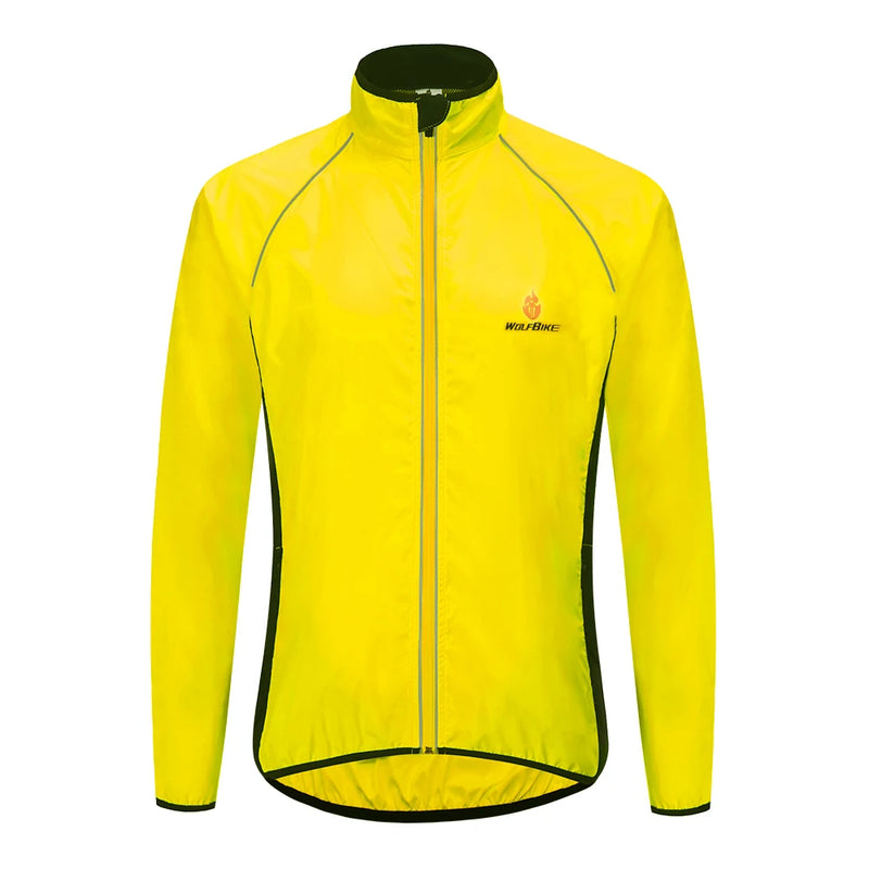 WOSAWE Men's Waterproof Windproof Reflective Cycling Jacket