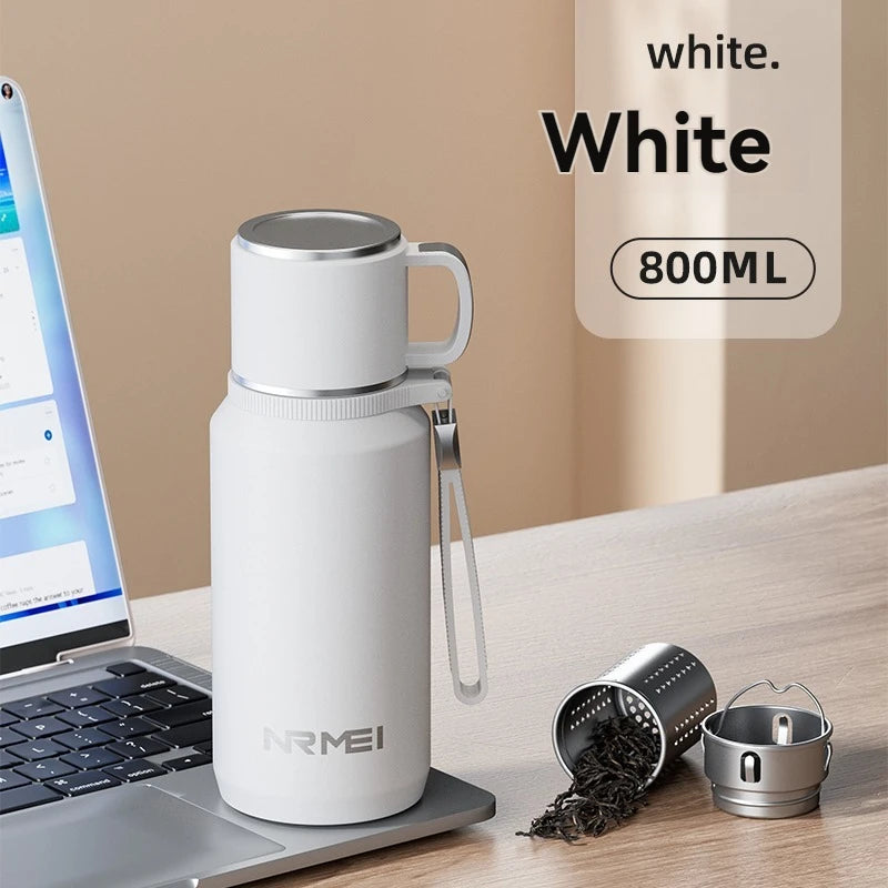 1.5L Stainless Steel Thermos Bottle - Hot & Cold Drink Flask
