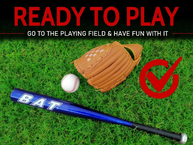 25 Inch Aluminum Baseball Bat Set with Glove and Balls CS0025
