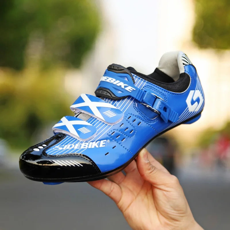 Sidebike Men's Road Cycling Shoes – Self-Locking Racing Sneakers