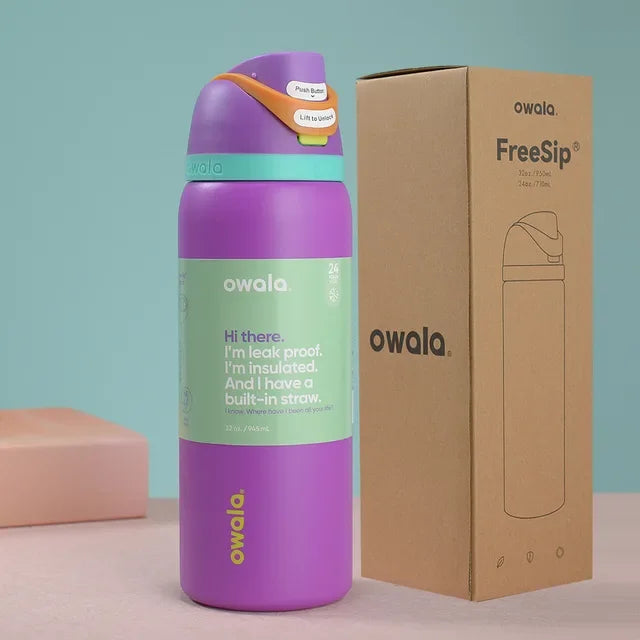 2024 Owala Insulated Stainless Steel Water Bottle with Straw