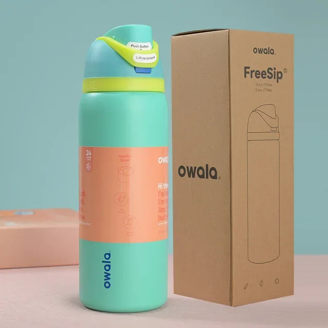 2024 Owala Insulated Stainless Steel Water Bottle with Straw