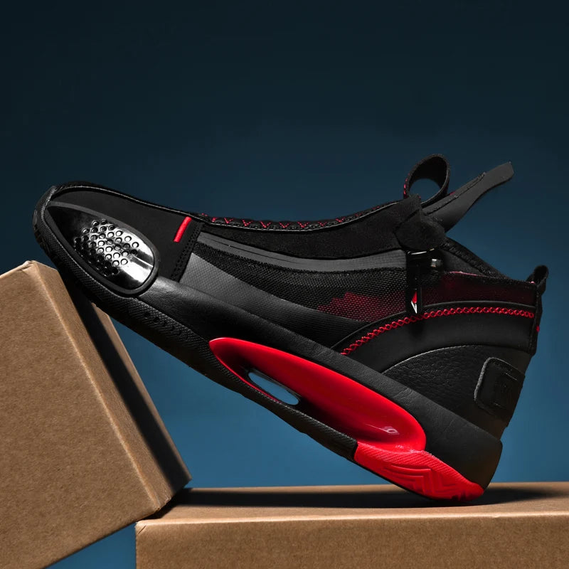 Hot Sale Men's Breathable High Top Basketball Training Sneakers