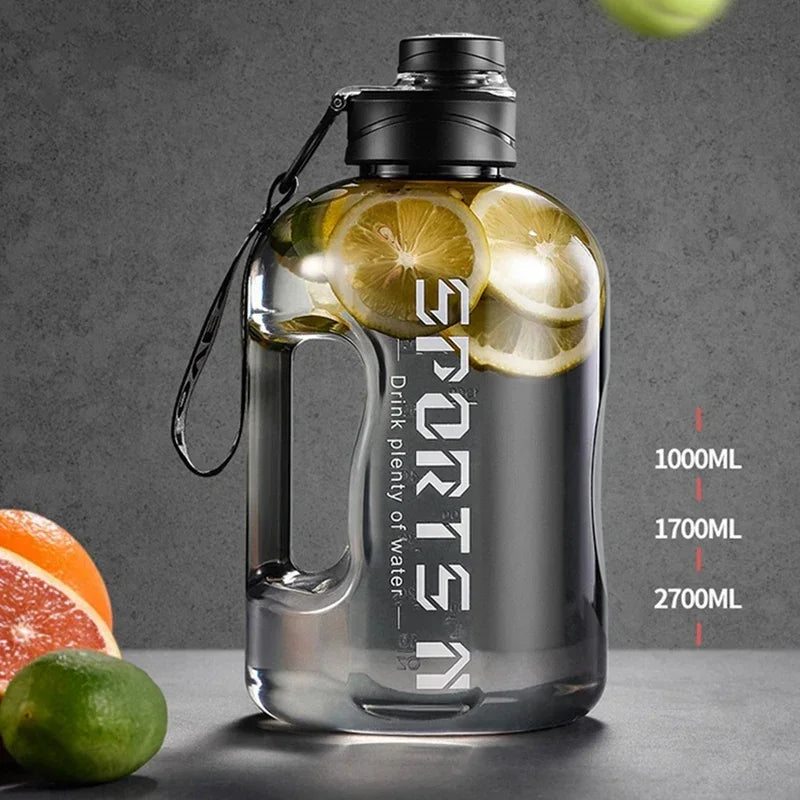 2L Large Sports Water Bottle – BPA-Free for Gym & Travel