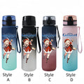 650ML Genshin Impact Sports Water Bottle – Portable & Anti-drip