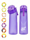 1pc Air Water Bottle with Straw & Flavor Pods – Leak Proof